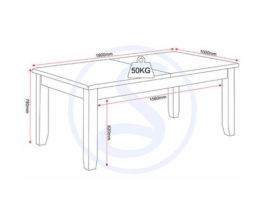 WINDSOR LARGE EXTENDING DINING TABLE - NATURAL OAK