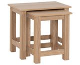 TESSA NEST OF 2 TABLES - NATURAL OAK EFFECT