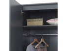 Original 2 Door Wardrobe-Dark Grey