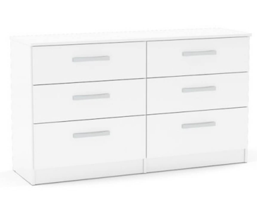 Larz 6 Drawer Chest-White