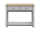 Harper 2 Drawer Console Table-Grey
