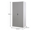 Atrix 2 Door Wardrobe-Grey