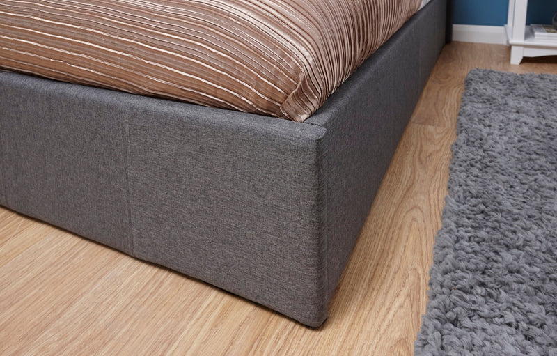 Double End Lift Ottoman Bed-Grey