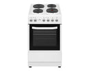 New World NWMID51EW 50cm Single Cavity Electric Cooker with Solid Plate Hob