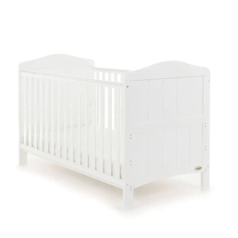 Willow Cot Bed & Foam Mattress-White