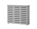 Tall 3 Door Shoe Cabinet-Grey