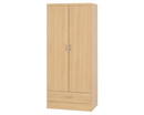 Neptune 2 Door 1 Drawer Wardrobe - Sonoma Oak Effect