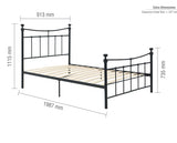 Eliza Single Bed - Black