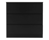 Marcus 3 Drawer Chest - Black