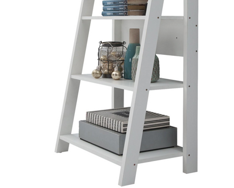 Ladder Bookcase-White
