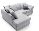 Chevelle Left Hand Facing Corner Sofa - Light Grey
