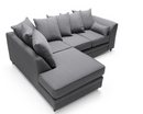 Daisy Left Hand Facing Corner Sofa - Dark Grey