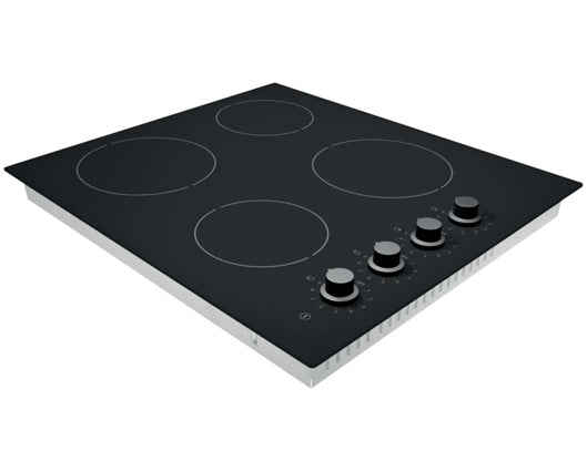 Statesman CHZ460D 60cm 4 Zone Ceramic Hob With Dial Control Black