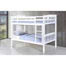 Ashbrook Solid Wood Bunk Bed White
