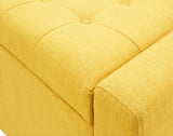 Vanessa Ottoman Bench-Mustard