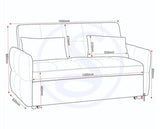 Chelsea Sofa Bed - Black Fabric