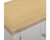 WINDSOR STRAIGHT TV UNIT - PEBBLE GREY/OAK