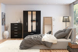 Larz 4 Drawer Chest-Black