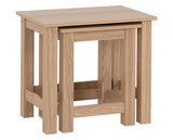 TESSA NEST OF 2 TABLES - NATURAL OAK EFFECT