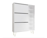 Maeve 3 Drawer Shoe Cabinet- White
