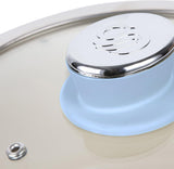 Swan Retro 3 Piece Saucepan Set Blue