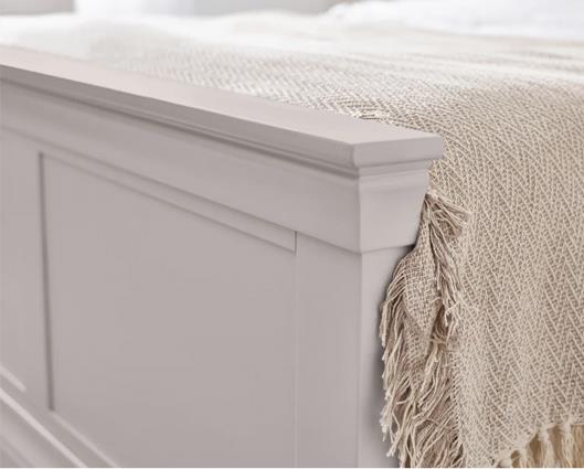 Clermont Bed Light Grey - Double