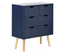 Nessi 2+2 Drawer Chest- Nightshadow Blue