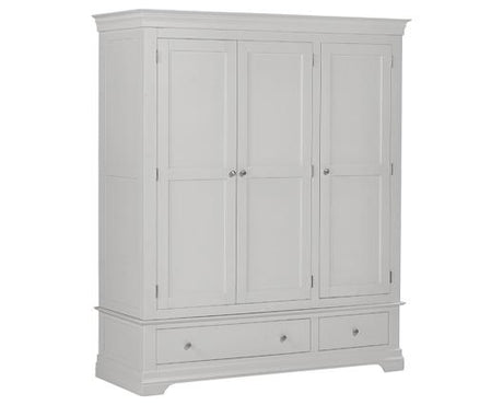 BORDEAUX 3 DOOR WARDROBE - PEBBLE GREY