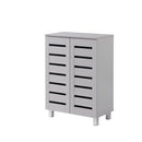Euston 2 Door Shoe Cabinet - Light Grey