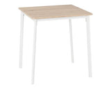 Riley Small Dining Set - White/Light Oak Effect Veneer