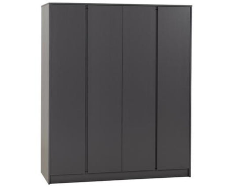 MALVERN 4 DOOR WARDROBE - GREY