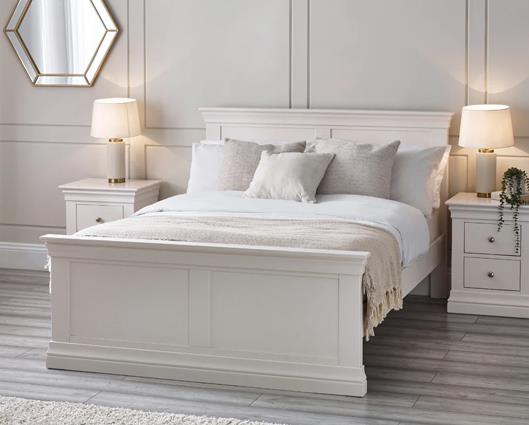 Clermont Bed Surf White - King