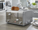 Swan Retro 4 Slice Toaster Grey