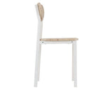 Rickson Chair - White/Light Oak Effect Veneer Set of 2