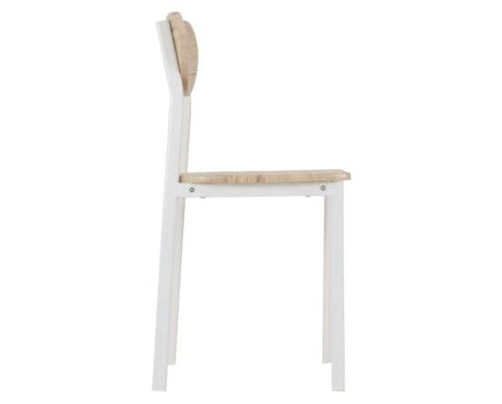 Rickson Chair - White/Light Oak Effect Veneer Set of 2
