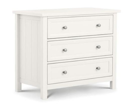 Acadia 3 Drawer Chest - Surf White