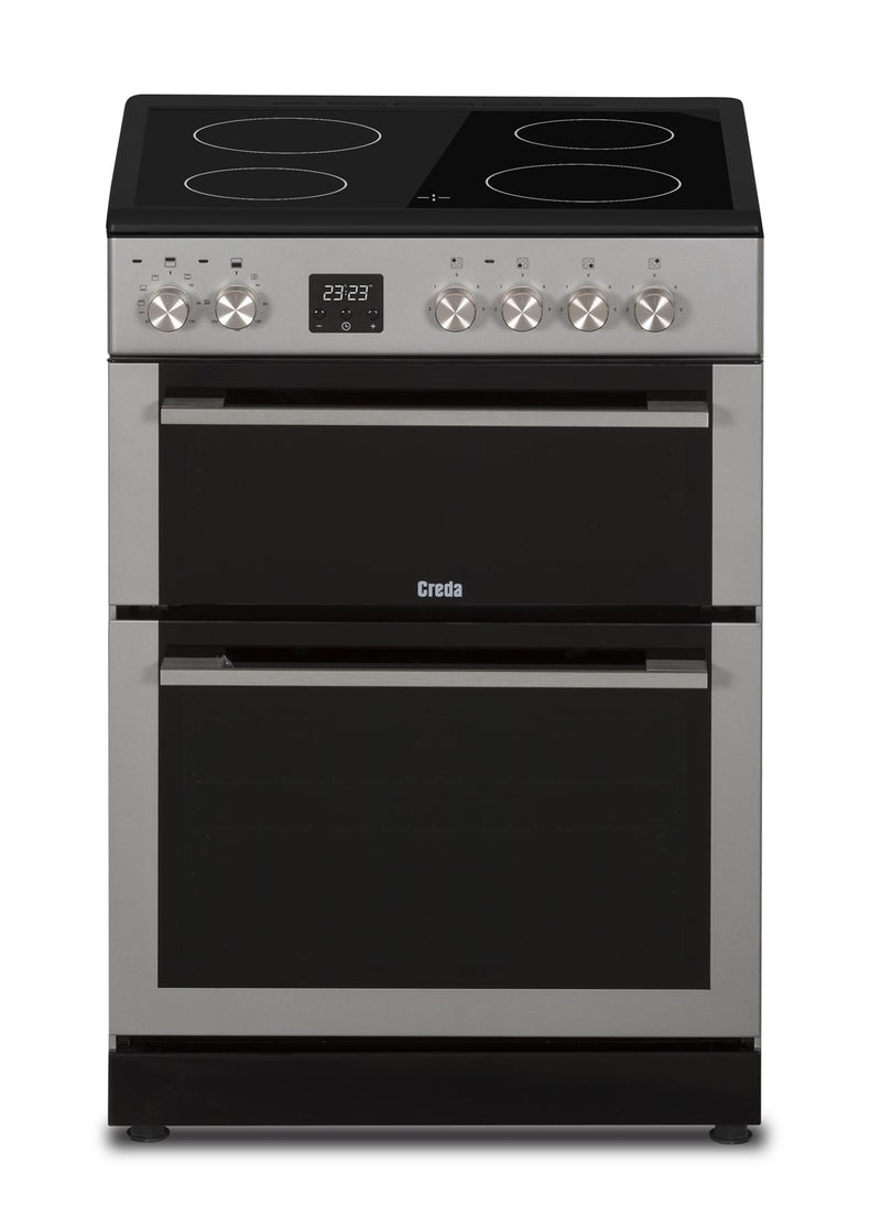 C60CDOS Creda Silver 60cm Ceramic Double