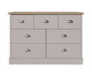 Kinsley 4+3 Drawer Chest- Grey