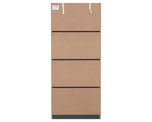 DAKOTA 2 DOOR 1 DRAWER MIRRORED WARDROBE - DARK GREY