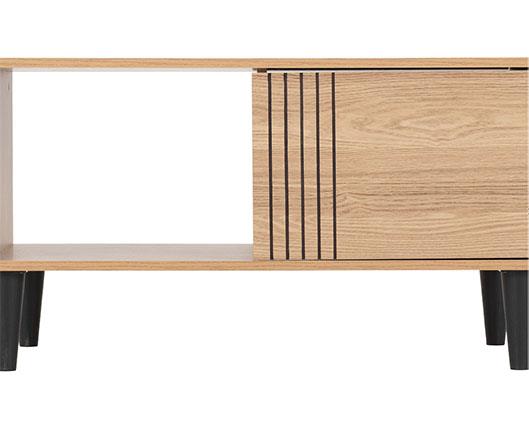 TESSA 1 DOOR COFFEE TABLE - NATURAL OAK EFFECT