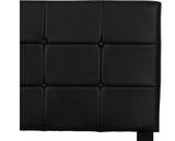 ARRAN 4'6" BED - BLACK FAUX LEATHER