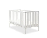 Bantam Cot Bed, Under Drawer + Fibre Mattress - White