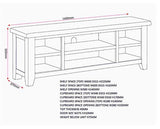 WINDSOR STRAIGHT TV UNIT - NATURAL OAK