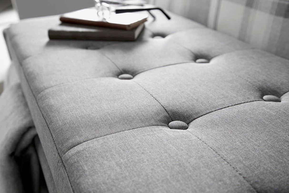 Vanessa Ottoman Bench-Grey