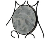 FERNE PATIO DINING SET - BLACK/GREY LEAF