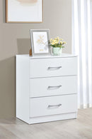 Highbury 3 Drawer Chest - White
