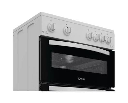 Indesit ITG6GW 60cm Gas Twin Cooker - White