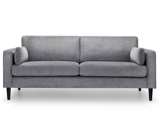 Houston 3 Seater-Dark Grey Chenille Fabric