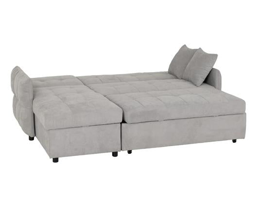 Chelsea Corner Sofa Bed - Silver Grey Fabric