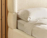 Oberon Boucle Bed Cream - Double